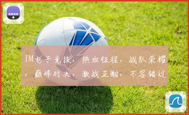 IM电子竞技，热血征程，战队荣耀，巅峰对决，激战正酣，不容错过